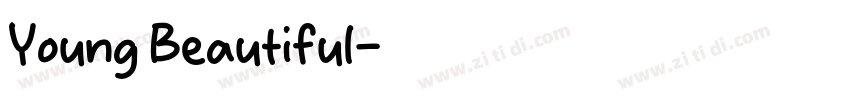 Young Beautiful字体转换